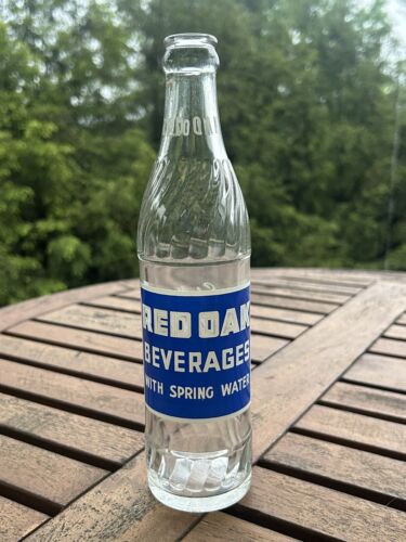 Super Clean 12 Oz. Red Oak Beverages Soda Bottle, Red Oak, VA Virginia