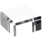 Plymor Clear Polished Acrylic Square Beveled Display Base 2