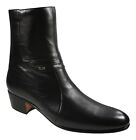 Men's Dress Ankle Boots El Besserro Genuine Leather Color Black Botin de Vestir
