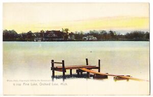 1912 LAKE VIEW OF PINE LAKE: ORCHARD MICHIGAN