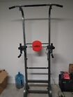 Power Tower Dip Station Adjustable Heavy Duty Pull Up Bar for Home Gym Workout