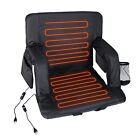 The Hot Seat Dual Heated Stadium Bleacher Seat Reclining Padded Back Arm Support