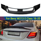 Rear Trunk Spoiler Lip R Style For Mercedes Benz W213 2016-2019 Carbon Look ABS