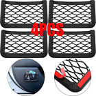4Pcs Body Edge Elastic Net Storage Phone Holder Auto Car Interior Accessories US (For: More than one vehicle)