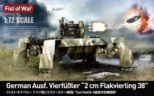 Modelcollect 1:72 UA72350 Fist of War, WWII Germany E50 with flak 38 anti-air ta