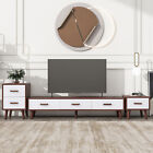 3Pcs TV Cabinet Set Media Entertainment Center For TV Up To 70