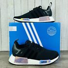 Adidas Originals NMD R1 Black White Iridescent Sneakers GY8537 Women's Size 6-9