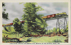 Monon Railroad / Lost River Viaduct / Paoli, IN / Linen Advertising Postcard
