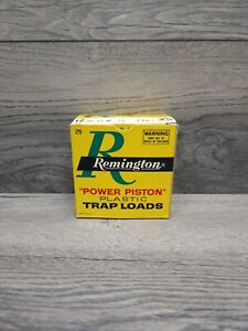 Vintage Remington Power Piston Trap Loads 12 Gauge Shotgun Shell Box - Empty