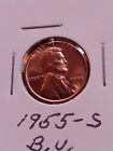 1955 S Lincoln Wheat Cent  Penny Gem Bu Uncirculated