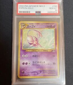 Pokemon Espeon 196 PSA 10 Japanese Crossing the Ruins Neo Discovery - US SELLER!
