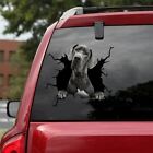 Funny grey Great Dane car decal, dogs decal, pet sticker, car decoration, super