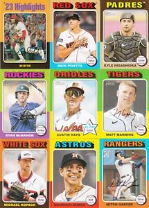 New Listing2024 Topps Heritage Baseball SP/Short Prints - Complete Your Set - Pick a Card