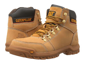 Men Caterpillar Outline Soft Toe Work Boot P74086 Honey 100% Authentic Brand New