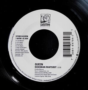 New ListingQUEEN - Bohemian Rhapsody MINT remastered classic rock '92 Hollywood 45