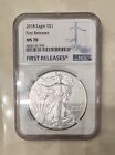 NGC 2018 EAGLE SILVER DOLLAR MS 70 FIRST RELEASE COIN 🪙 $$
