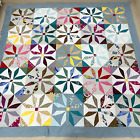 New ListingOriginal Posh Penelope Handmade Cotton Patchwork quilt top/topper 86x86