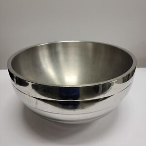 LARGE Vollrath 46569 Double Wall Serving Bowl Beehive Style 18-8 Stainless Steel
