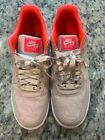Size 10 Nike Air Force 1 '07 Fossil Stone Laser Crimson Women's Size 10 Nike
