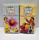 Lot Of 2 Elmo's World Singing Drawing & More! VHS Used Sesame Street