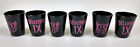 6 Belvedere IX Black and Pink Ceramic Shot Glasses