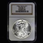 1986 $1 SILVER AMERICAN EAGLE ✪ NGC MS-69 ✪ 999 PLAIN BROWN LABEL 075 ◢TRUSTED◣