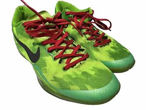 Nike Kobe Bryant Tennis Shoes Men’s 12 Green Pattern VGUC Signs of Wear