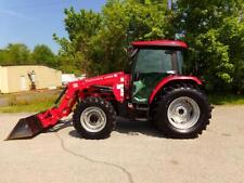 2015 MAHINDRA mPOWER 85P ENCLOSED CAB UTILITY TRACTOR /W FRONT END LOADER (LOW H