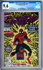 Amazing Spider-Man 341 CGC Graded 9.6 NM+ Marvel Comics 1990