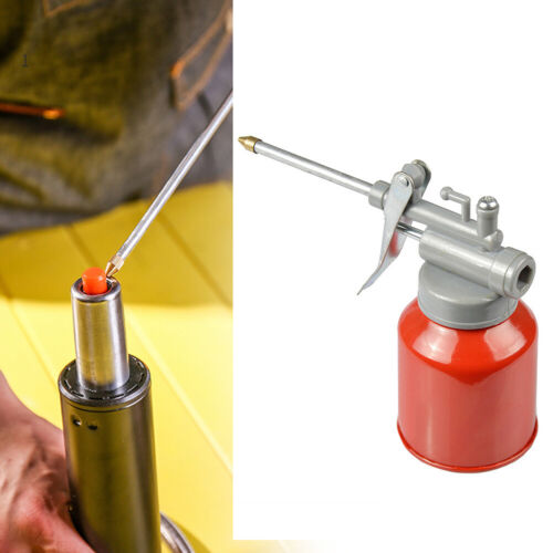 250ml Oil Can High Pressure Hand Pump Oiler Lubrication Metal Gun For Lubricants