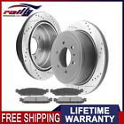 Rear Drilled Brake Rotors Ceramic Pads Set for 2004 - 2011 Ford F-150 6-Lug (For: Ford F-150)
