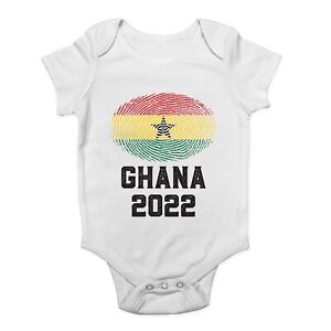 Ghana Football World Cup Supporters Baby Grow Vest Bodysuit Boys Girls Gift
