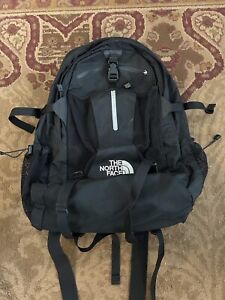 North Face Backpack Black Recon Laptop Bag Outdoors Hiking Travel Padded 20”