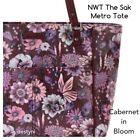 NWT The SAK Sakroots Cabernet In Bloom Purple Artist Circle METRO Tote Purse Bag