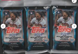 2024 Topps Series 1  - Baseball Value 3 Fat Packs - 108 Cards Factory Sealed