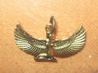 NEW 35MM Gold Tone Egypt Egyptian Isis Winged Goddess Pendant Charm Necklace