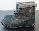 Columbia Womens Boots Size 9 Waterproof Minx Shorty Omni-Heat Winter Black Top