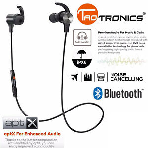 Bluetooth Headphones TaoTronics Wireless Magnetic Earbuds aptX TT-BH07 SB47_K
