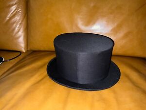 Black Spring-Loaded Collapsible Top Hat!