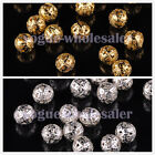 100pcs 4~8mm Round Metal Spacer Beads Jewelry Making Loose Charms Findings Bulk