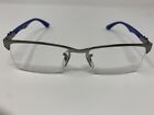 Ray Ban RB8411 2620 Silver Blue Carbon Fiber Eyeglasses 54-17-140 Frames Only