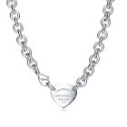 Tiffany & Co.Please Return to NY Heart Pendant Necklace Sterling Silver SZ 15