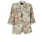 Vintage Toni Garment womens Blazer Small floral 3/4 sleeve one button
