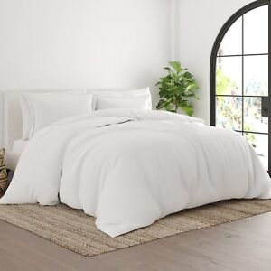 Kaycie Gray So Soft Collection Duvet Cover & Shams Luxurious Comfort Extra Soft