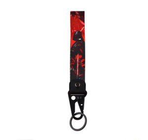 Star Wars Movie Darth Vader Themed Red Lanyard Wrist Strap Hook Key Tag Keychain