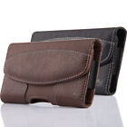 Cell Phone Pouch Case Holster Horizontal  Leather Holder with Belt Clip &Loop US