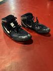 Used Nike Freek Obsidian/Metallic Silver Wrestling Shoes Size 10.5