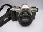 Pentax ZX-M 35mm SLR 50mm Pentax-A 1:1.7 Lens ( UNTESTED ) AS IS - Fast Ship!