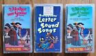 The Mother Goose Treasury, Rusty & Rosy Letter Sound 3 Children’s VHS Lot ex Lib
