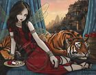 Fairy Queen Tiger Ancient City Sunset Tatiana Teagan Signed Myka Jelina Print